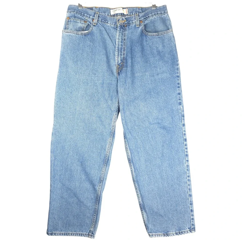 Levis 560 Comfort Fit Mens‎ Blue Jeans Loose Tapered Denim 38x30 (Fits 36x28)